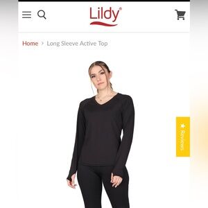 Black thumb holes Long Sleeve Top mesh breathable yoga Lildy sport *2 for 20*